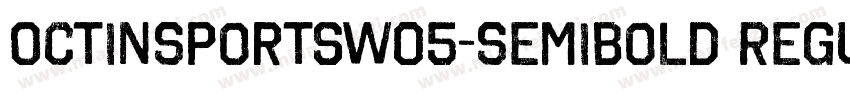 OctinSportsW05-SemiBold Regular字体转换